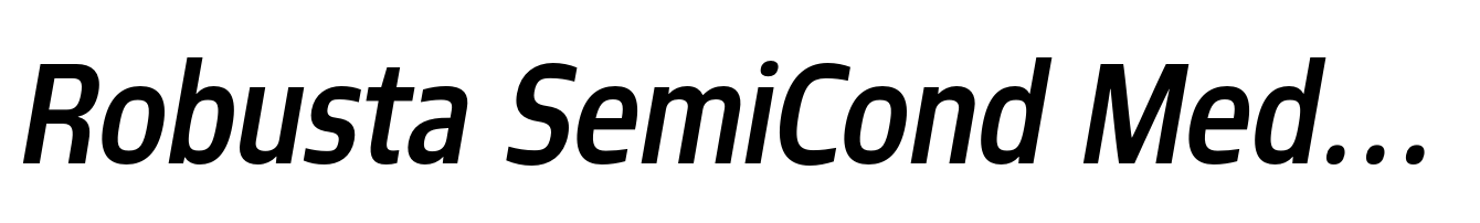 Robusta SemiCond Medium Italic